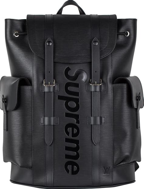 louis vuitton x supreme christopher backpack epi pm black 8500|louis vuitton x supreme epi.